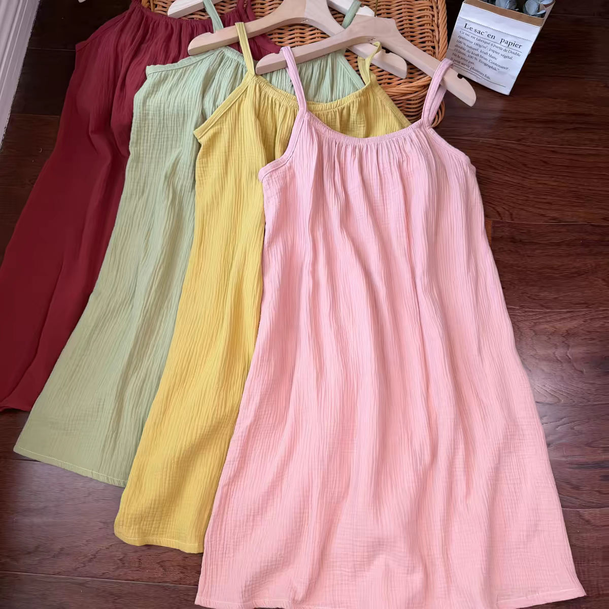 Women's 100% Cotton Gauze Sund - Midi Dress 评论和价格