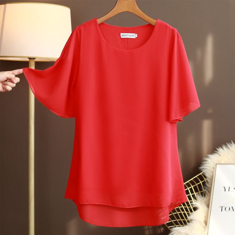 Elegant Plus Size Silk Blouse  - Silk Blouse 评论和价格