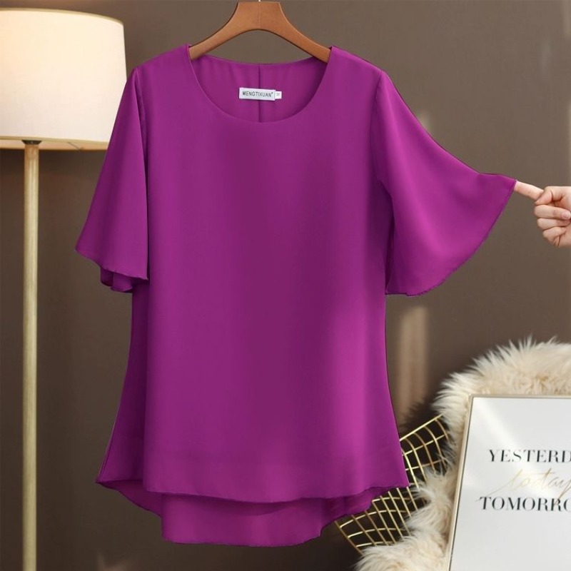 Elegant Plus Size Silk Blouse  - Silk Blouse 评论和价格