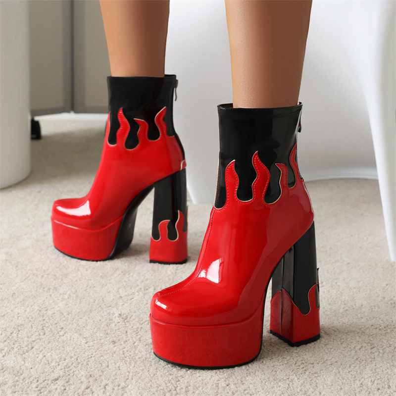 Pink Platform Ankle Boots Wome - Womens Heels 评论和价格