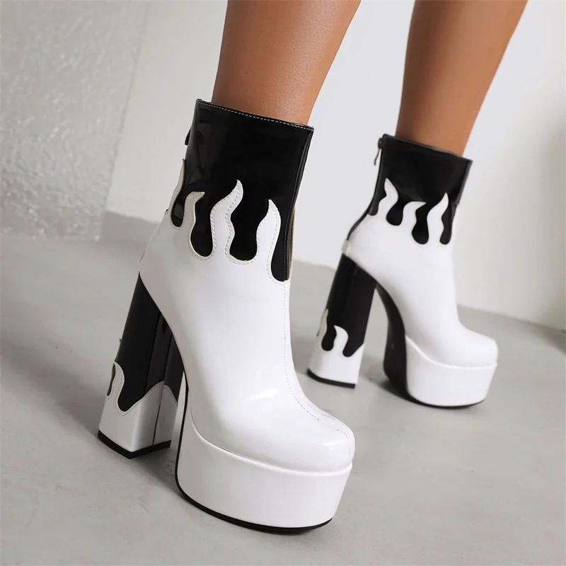 Pink Platform Ankle Boots Wome - Womens Heels 评论和价格