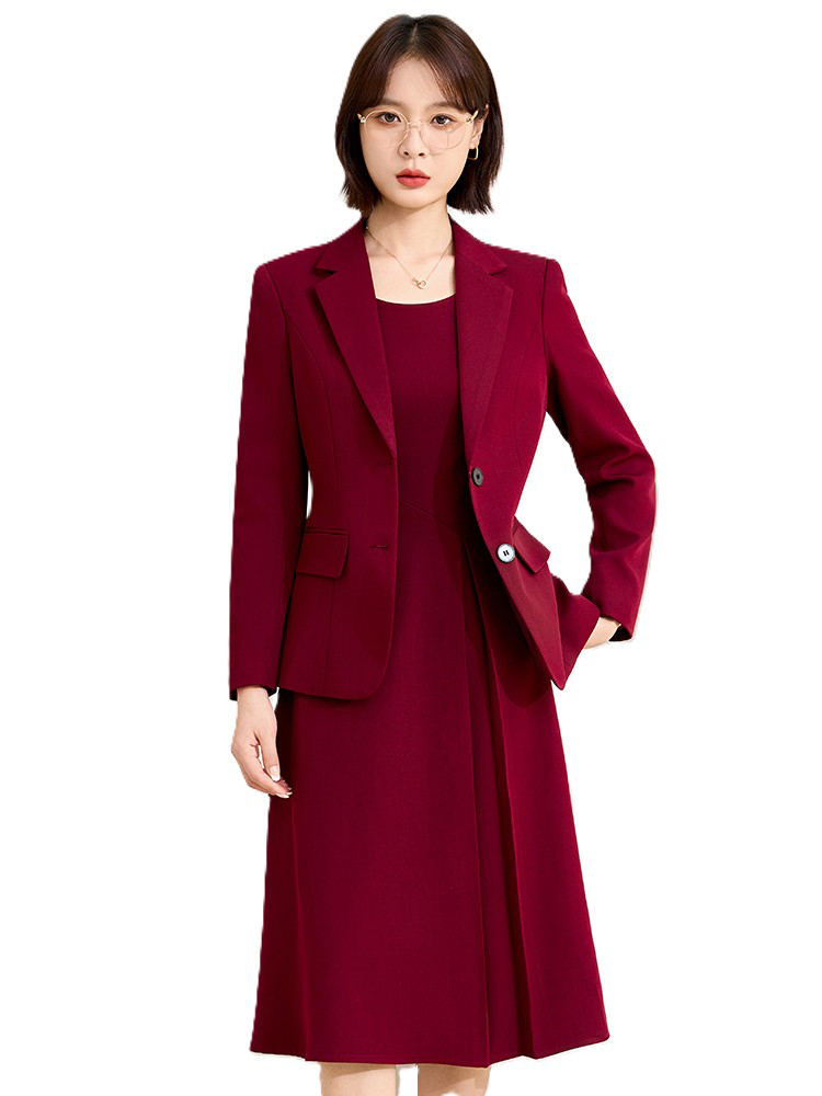 Red Gray Navy Office Ladies Sk - Women'S Red Formal Wear 评论和价格