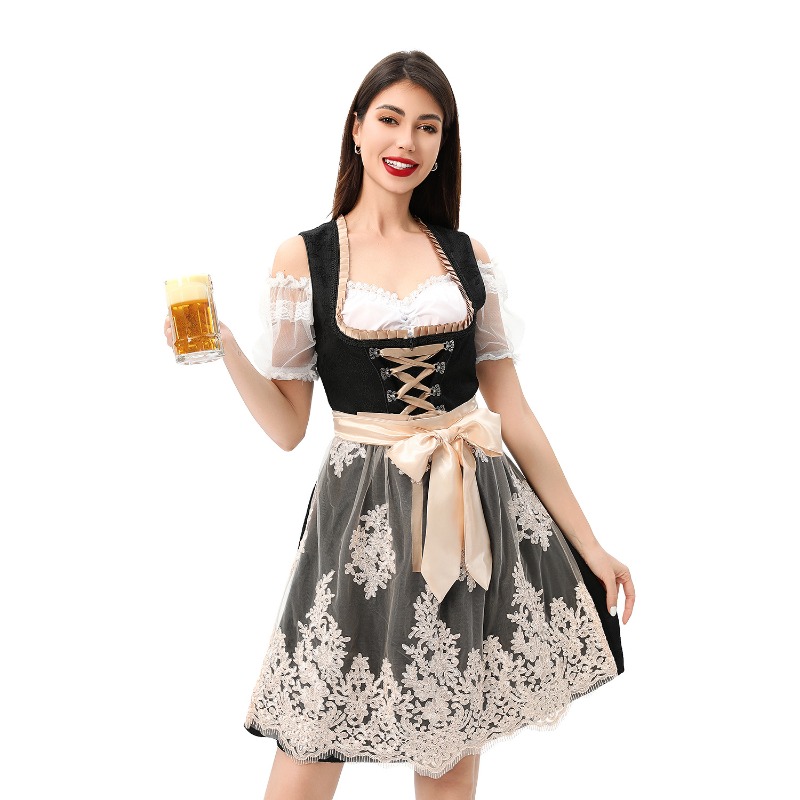 Adult Women Oktoberfest Cospla - Lace Dress 评论和价格