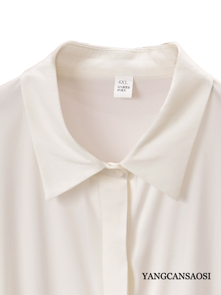 Plus Size Women's Fashion Earl - Silk Blouse 评论和价格