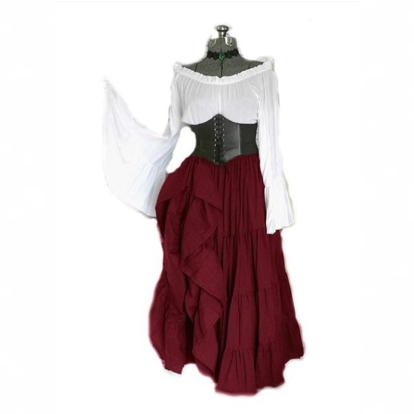 High Waist Long Sleeve Dress C - Midi Dress 评论和价格