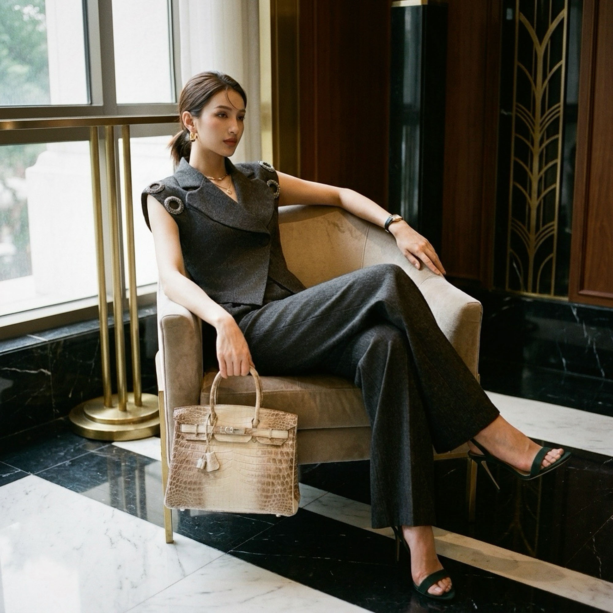 Elegant Blazer Vest Suit Set 2 - Womens Blazer 评论和价格