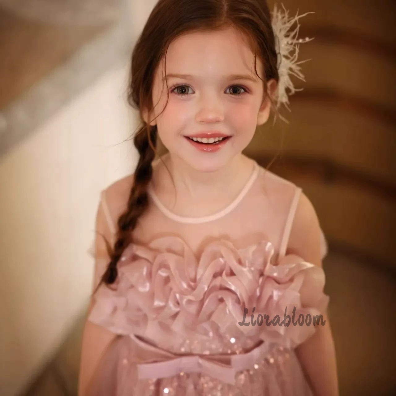 Girls' Pink Wavy Tulle Formal  - Formal Skirt 评论和价格