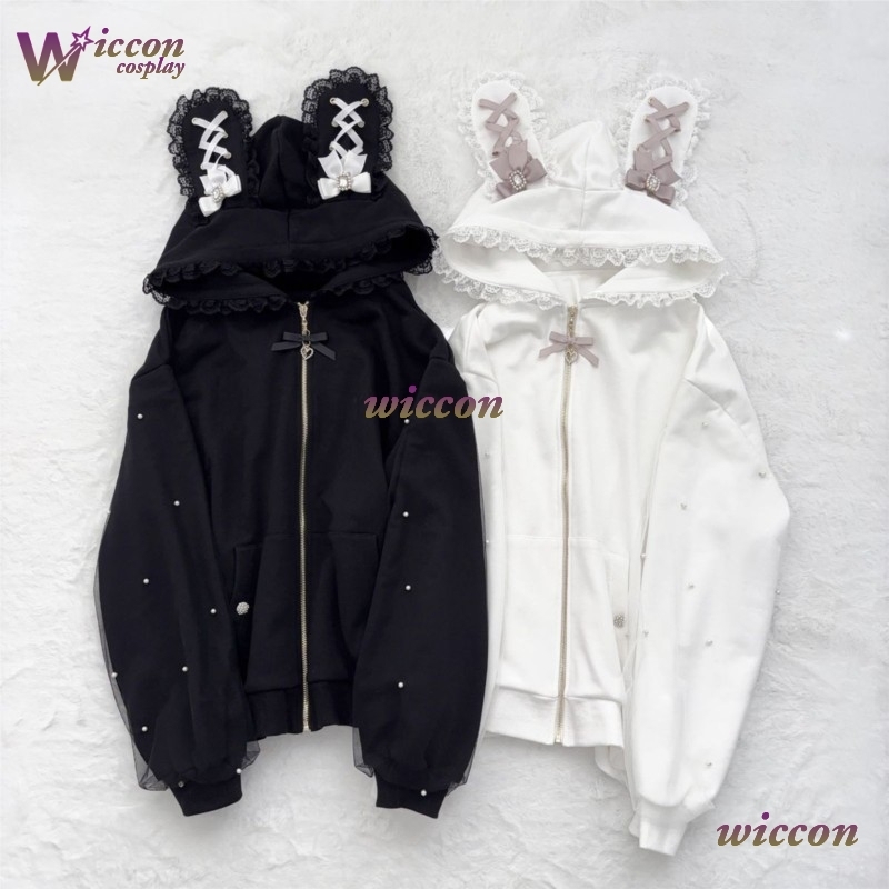 Rabbit's Ears Bow Hoodies Eleg - Formal Skirt 评论和价格