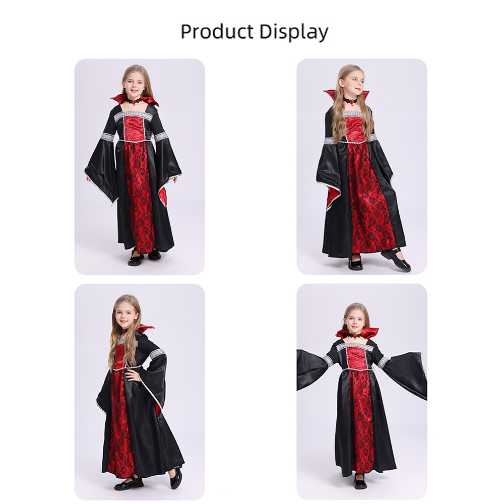 Red Black Witch Costume Hooded - Women'S Red Formal Wear 评论和价格
