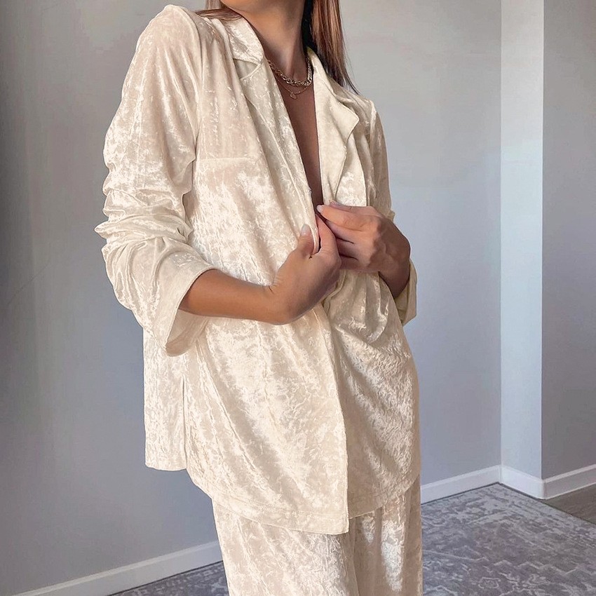 Lounge Pj Nightwear Pyjamas Ve - Womens Blazer 评论和价格