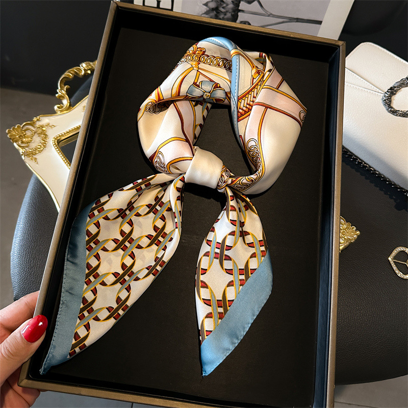 Luxury Female Square Scarf Cha - Silk Blouse 评论和价格